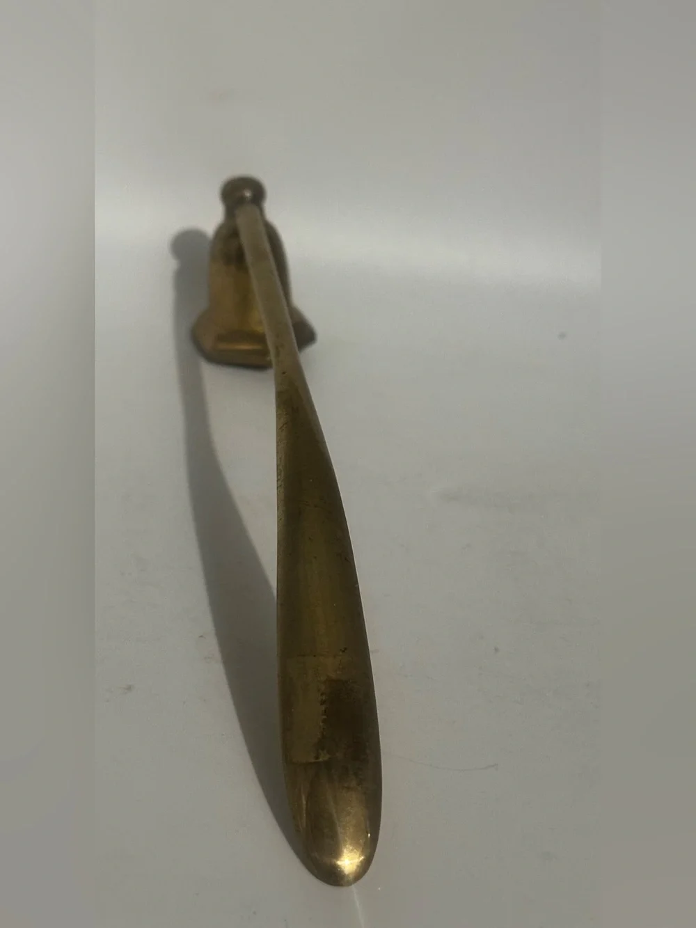 Brass Long-Handled Candle Snuffer - Gold Finish